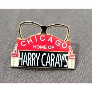 Vtg Chicago Cubs Home Of Harry Caray's Holy Cow Lapel Pin